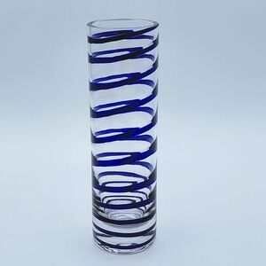 Kate Spade Lenox Blue Swirl Vase #1959